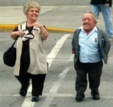 Kenny Baker with his partner Valerie Gale in America