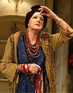 Penelope Keith as Madame Arcati in 'Blithe Spirit'