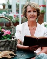Penelope Keith relaxes at home