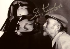 Irvin Kerschner signed photo with Darth Vader (Dave Prowse)