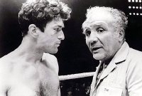 Robert De Niro and Jake LaMotta during the making of the film 'Raging Bull' in 1980