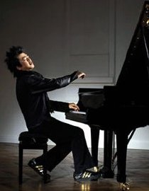 Lang Lang wearing Adidas 'Lang Lang' sneakers