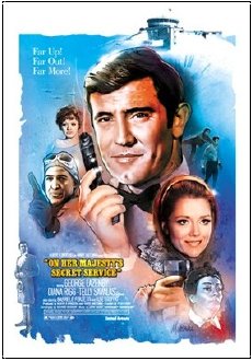 Jeff Marshall lithograph of 'On Her Majesty's Secret Service'