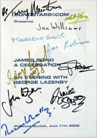 George Lazenby Event at Pinewood Studios in June 2005 - signed programme