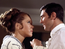 Diana Rigg and George Lazenby in 'On Her Majesty's Secret Service'