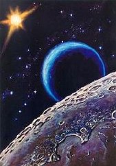 Alexei Leonov's painting 'Near the Moon'