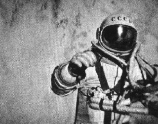 Still of Alexei Leonov's historic spacewalk