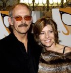 Christopher Lloyd with his fourth wife Jane Walker Wood in 2005