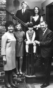 Jim & Marilyn Lovell and their four children in 1968