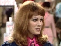 Joanna Lumley as The german girl in 'Are You Being Served'