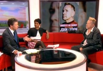 John Lydon interviewed on 'BBC Breakfast' by Charlie Stayt and Naga Munchetty