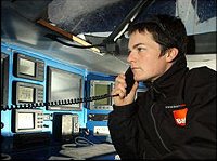 Ellen MacArthur's satellite phone on B&Q/Castorama