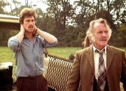 Simon MacCorkindale & John Mills in 'Quatermass' (1979)