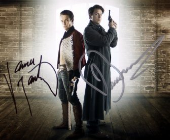 Signed photo of John Barrowman and James Marsters in 'Torchwood'