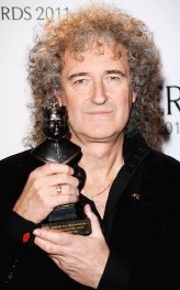 Brian May with his Olivier Award (2011)