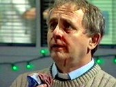 Sylvester McCoy as Kev the Rev in 'Casualty'