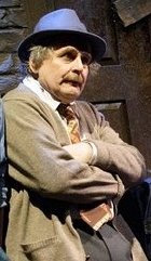 Sylvester McCoy as Mr Mushnik in 'Little Shop of Horrors'