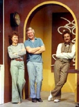 Pat Keysell, Tony Hart & Sylvester McCoy in 'Vision On'