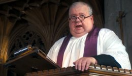 Ian McNeice as Father Roderick Alberic in 'The Judas Tree'