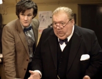 Matt Smith & Ian McNeice in 'Doctor Who'