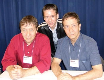 Tony Meyer (left) & David Meyer (right) with Ciaran Brown