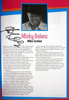 Programme for 'Hairspray' signed by Micky Dolenz 