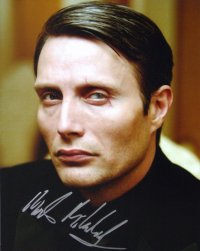 Signed photo of Mads Mikkelsen as Le Chiffre in 'Casino Royale'