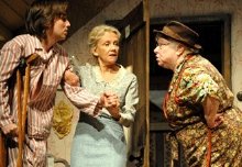 Robert Rees, Hayley Mills & Carol McCready in the play 'Ladies in Lavender'