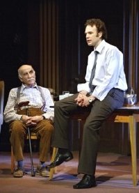 Warren Mitchell & David Sturzaker in 'Visiting Mr Green' at the Theatre Royal, Nottingham
