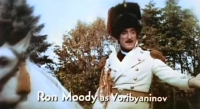 Ron Moody in the opening credits for 'The Twelve Chairs'