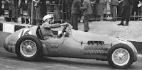 Stirling Moss driving a Formula 2 car for the HMW works team in 1953