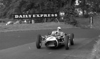 Stirling Moss racing his Ferguson P99 to win the Oulton Park cup in 1961