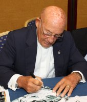 Sir Stirling Moss signing photo