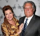 Kate Mulgrew with her husband Tim Hagan at the Vineyard Theatre in 2009