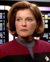 Kate Mulgrew as Captain Kathryn Janeway in 'Star Trek: Voyager'