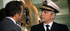 Leslie Nielsen as The Captain in 'The Poseidon Adventure'