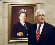 Leslie Nielsen as President Harris in 'Scary Story 3'