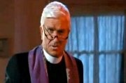 Leslie Nielsen as Father Jebedaiah Mayii in 'Repossessed'