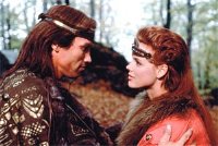 Arnold Schwarzenegger and Brigitte Nielsen in 'Red Sonja'