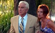 Leslie Nielsen & Stephanie Romanov in 'Spy Hard'