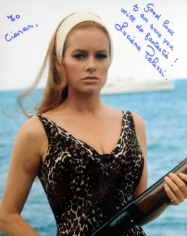 Signed photo of Luciana Paluzzi in 'Thunderball'