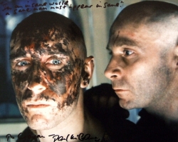 Signed photo of Paul McGann as Golic and Danny Webb as Morse in 'Alien 3'