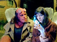 Ron Perlman & Selma Blair in 'Hellboy'