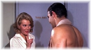 Mollie Peters and Sean Connery in Thunderball