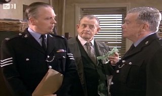 Philip Franks, Derek Fowlds & William Simons in 'Heartbeat'