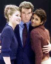 Rosamund Pike, Pierce Brosnan & Halle Berry, stars of 'Die Another Day'