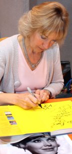 Jacki Piper signing 'The Carry On Companion' at the Birmingham NEC