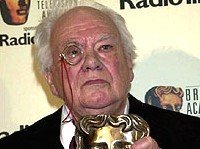 Patrick Moore receives his BAFTA award in 2001