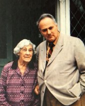 Patrick Moore with his mother at Farthings