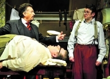 Robert Powell, Joe Pasquale & Pete Dunwell in 'Doctor in the House'